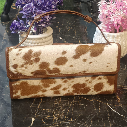 Apex Cowhide Leather Wristlet &amp; Clutch
