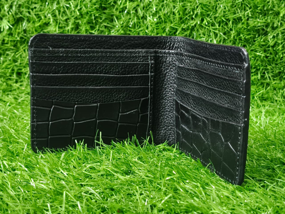 Apex Black Luxury Bi-Fold Wallet